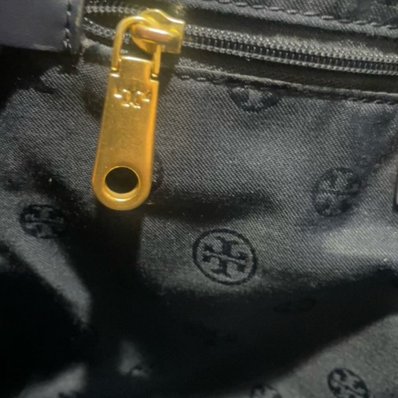 Tory Burch Navy Blue Tote Bag - Picture 5 of 9